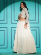 Myra Pearl White Georgette Embroidered Designer Lehenga Supply