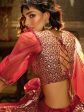 Myra Maroon Embroidered Net Lehenga Online Hot Sale