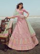 Myra Pink Organza Embroidered Designer Lehenga Choli For Sale