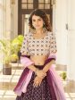 Myra Purple & White Georgette Embroidered Designer Lehenga Discount