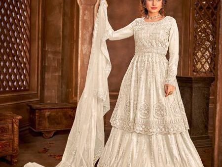 Myra Off White Heavy Embroidered Gharara Suit Sale