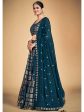 Myra Teal Blue Georgette Real Georgette Lehenga Choli Sale