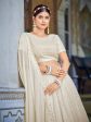 Myra Off White Georgette Embroidered Designer Lehenga Choli Cheap