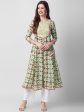 Kalini Ethnic Motif Printed Thread Work Anarkali Pure Cotton Kurta Discount