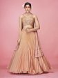 Myra Orange Art Silk Embroidered Designer Lehenga Hot on Sale