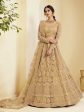 Myra Traditional Golden Heavy Embroidered Net Bridal Lehenga Fashion