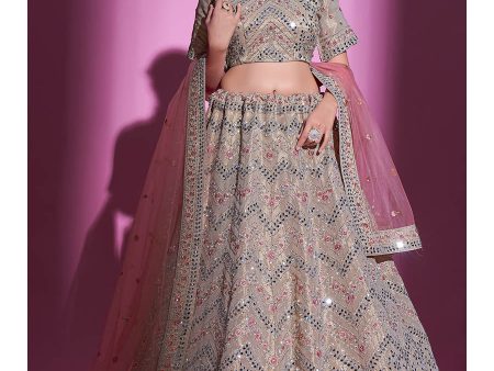 Myra Tan Gota Silk Embroidered Designer Lehenga Choli Online