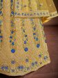 Myra Mustard Soft Net Heavy Embroidered Designer Lehenga Discount