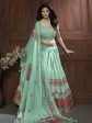 Myra Sea Green Chinon Embroidered Designer Lehenga Fashion