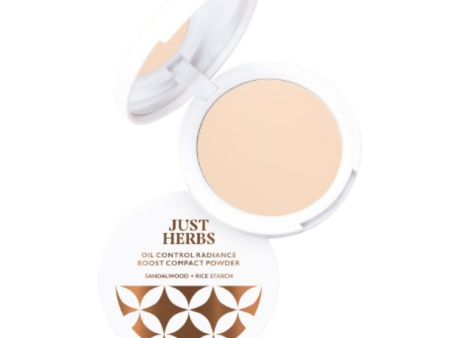 Just Herbs Oil Control Radiance Boost Compact Powder - 02 Ivory Cheap