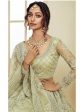 Myra Mint Green Heavy Embroidered Net bridal Lehenga Online now