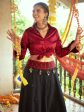 Myra Maroon & Black Cotton Embroidered Navratri Special Lehenga Fashion