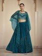 Myra Rama Green Crepe Designer Suit For Discount