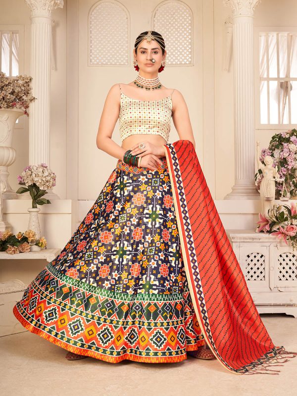 Myra Multicolour Digital Printed Designer Lehenga Hot on Sale