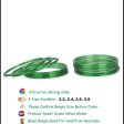 Afast Shining Green Glass Wedding, Party, Daily Use Bangle Set, Set Of 12 Online Sale