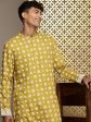 House of Pataudi Jashn Ethnic Motifs Printed Kurta on Sale