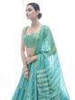 Myra Sea Green Jaquard Embroidered Designer Lehenga Discount