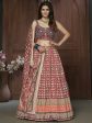 Myra Multicolor Silk and Chinon Embroidered Designer Lehenga Sale