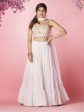 Myra White Georgette Designer Lehenga Online Hot Sale