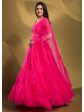 Myra Pink Soft Net Embroidered Designer Lehenga Hot on Sale