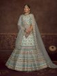 Myra Sky Art Silk Embroidered Designer Lehenga Sale