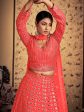 Myra Neon Art Silk Heavy Embroidered Designer Lehenga Discount