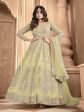 Myra Pista Butterfly Net Embroidered Anarkali Suit Online Sale