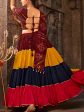 Myra Multicolour Rayon Embroidered Designer Navratri Special Lehenga Online Hot Sale